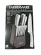 Farberware 15pc Stainless Steel Knife Set with Block &ndash; Durable & Sleek