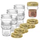 Bormioli Rocco Quattro Stagioni Glass Jars (Set of 6) - 9.25 Oz Stackable Storag