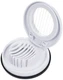 Eggies Egg Slicer with Steel Cutting Wires and Nonslip Base, White