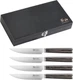 Cangshan 4-Piece Pakkawood Steak Knife Set w/Wood Box, 10300535