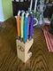 Set of 6 authentic French jean Dubosi Laguiole steak knives Multi color in block