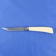 Vintage Quikut "Quikkle" Stainless Sausage Steak Knife Cream Colored Handle