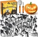 WANNTS Pumpkin Carving Kit - Safe & Easy DIY Stainless Steel Tools for Kids,