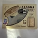 The Alaska ULU Knife Wood Handle (ULU Factory) Moose Alaska on Handle