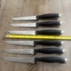 Set Of 6 Calphalon Contemporary Serrated Steak Knives Black Handled