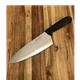Cozzini C-FC-8Q 8in Chef Knife SS Straight Edge Black Handle Forged NSF