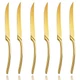 Lemeya Stainless Steel Steak Knives Set of 6,Forge Steak Knife,Serrated Steak...
