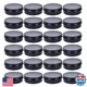 LIYAR 4oz Metal Tins with Lids, 50-Pack Round Screw Top Storage Containers Jars