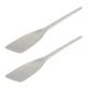 Hutzler Flexible Nylon Spatula Scraper, 11", White, Set of 2