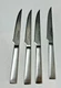 Oneida Satin Stainless Steak Knife Knives Set 4 Piece Serrated A3
