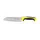 Mercer Culinary M22707YL Millennia&reg; 7" Granton Edge Japanese Steel Santoku Knife