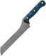 TOPS Dicer 12.88" Bread Knife Black / Blue G10 Handle Stainless Blade - DCR7-01