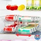 VUSIGN 2-Pack Expandable Can Organizer, Fridge Drink Dispenser 6.1"-9.38"W, Clea