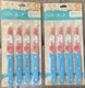 2 Pioneer Woman NWT Sweet Rose Blue Handle Knives Set Lot Serrated Steak