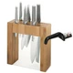 Global Ikasu 7pc Knife Block Set & 2 Stage Black Water Sharpener