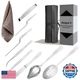 Bonigour 9-Piece Pro Chef Culinary Plating Tool Set Garnish Kit Stainless Steel