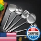 NIITAWH 18/10 Stainless Steel Kitchen Utensils, 6 PCS Professional All Metal Coo
