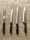 Vintage Japanese Stainless Steel Deluxe 4 pc Kitchen Knife Set
