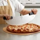 Mercer Culinary Millennia 20" Rocker Pizza Knife w/ Black Santoprene Handles