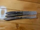 Set of 3 Vollrath 48142 Steak Knives Stainless Steel Japan Wood Handle NEW