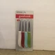 (6)- Bradshaw Goodcook Colored Handle Paring Knife Set (4-Piece) Model: 18765