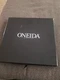 Oneida Satin Frosted Stainless Steak Knife Knives Set 8 Piece. Serrated. NOS. A5