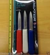 Dexter Russell 3 pack Kitchen Pairing Knife Straight Edge RWB Knives..15493
