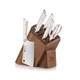 Cangshan HELENA Series German Steel Forged Cleaver Knife Block Set (7-Piece, ...