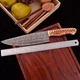 Chef Knife Hand Forge Damascus Steel Utility kitchen knife PineCone Handle 2795