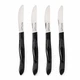 Cutco 1759C Table Knives 4 Pack Stainless Steel Dark Brown Handles