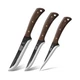 HOSHANHO Butcher Knife Set 3-Piece, Super Sharp Hand Forged Fillet Knife & Di...