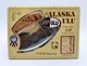 Alaskan Ulu Knife with Stand in Box Alaska Scene Eagle on Handle