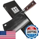 Enoking 7.5 Cleaver Knife Chefs Knives Hand Forged German High Carbon Stainless