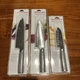 KitchenAid Classic 2  Santoku Knife with Sheath And Chef Knife A Set If Three.