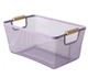 AJIODA Metal Mesh Steel Basket Large Wire Storage Organizer Basket Multi-functio