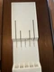 CUTCO Knife Holder #1742 White Plastic 5 Slots Drawer / Wall Mount 