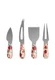 The Pioneer Woman Cheerful Rose Cheese Knife Serving Set 4pc Floral NEW