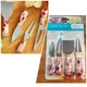 Pioneer Woman 4 pc Cheerful Rose Cheese Knife Set Charcuterie Floral Toile Pink