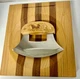 ULU Factory Blade Block & Bowl Set Alaskan Knife Birch Wood Stainless USA