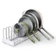 YouCopia StoreMore Expandable Pan and Lid Rack with Steel Wires, 12.5"-22" Wide 