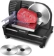 FOHERE Electric Meat Slicer 200W Deli Slicer for Home with Removable Two 7.5R