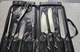 Cangshan HELENA Series German Steel Forged BBQ Knife Set Black, 9p