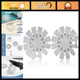 2-Piece Stainless Steel Bevel Axe Angle Finder Set - Round Knife Blade Gauge 15-