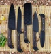 Handmade HAND FORGED CARBON STEEL CHEF KNIFE Set Kitchen Knives