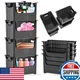 Skywin TidyFriend Stackable Storage Bins 4-Pack - Pantry, Kitchen, Toys