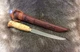 Wood Jewel kitchen Knifes 6.25 Stainless Fillet Blade Curly Birch Handle wSheath