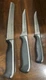 Set Of 3 of J.A.Henckels Fine Edge Pro 8", 6&rdquo;Stainless Chef & bread knives knife