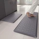 StepAura Kitchen Mats for Floor 2 Piece - 17-1/3" X 29" + X 47", Grey