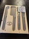 NEW Laguiole Jean Dubost Cheese Knife 4-Piece Set Stainless Steel Made in France