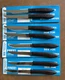 Quikut QUIKKLE Set of 8 Stainless Steel Steak Knives Brown Handle Vintage Knife